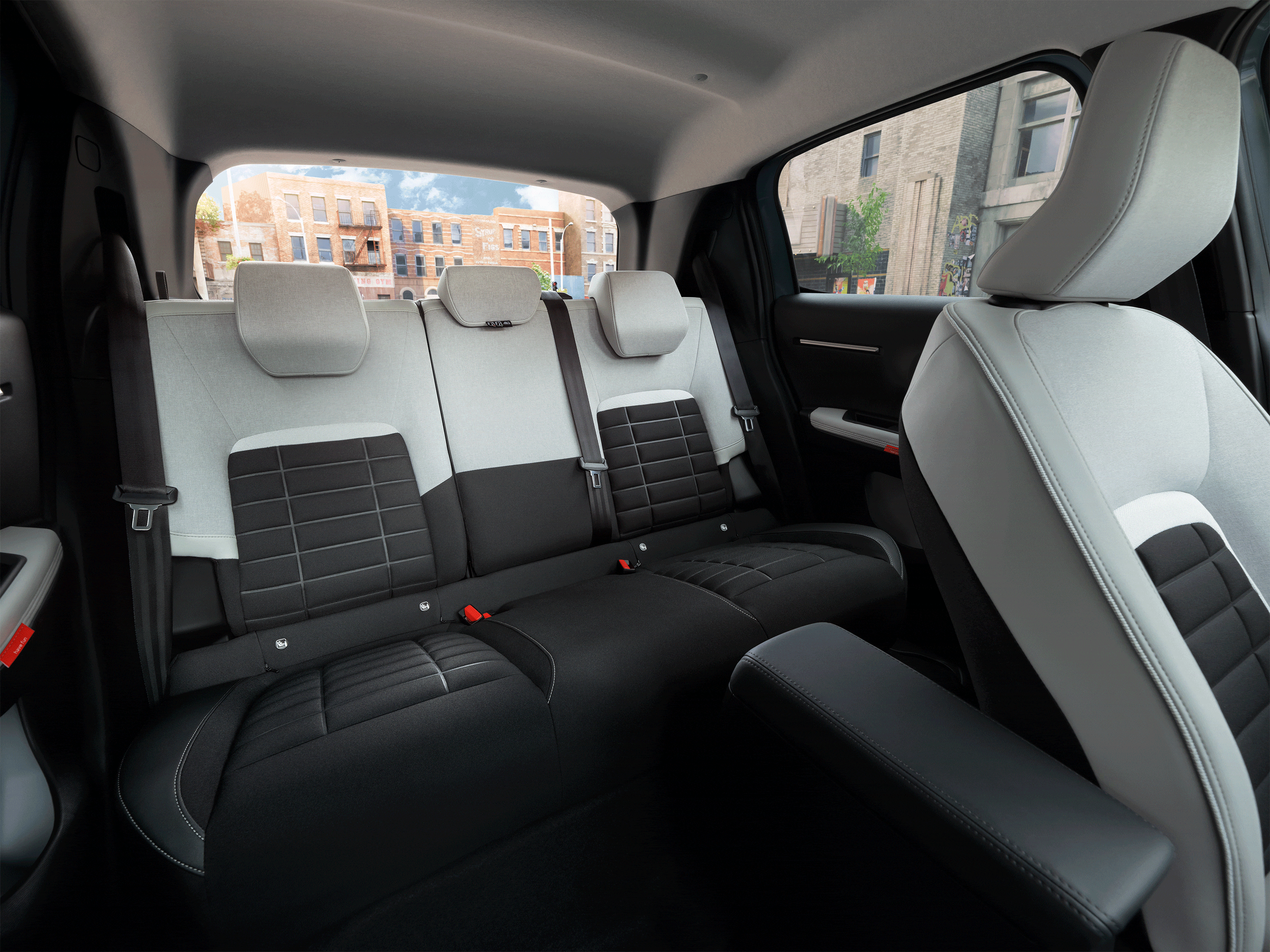 Innenraumansicht des Citroën C3 Kompaktwagens zeigt Sitzkomfort-Einstellungen für sanftere, erschwingliche Alltagsmobilität.