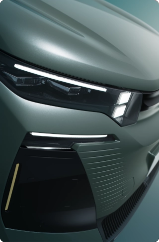 Front-Detailansicht C5 Aircross zeigt klassenbeste Technologie, Sicherheit, Sichtbarkeit und Premium-moderneses Design